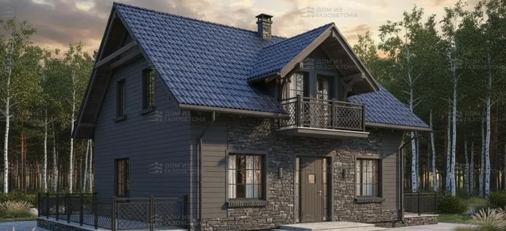 Проект Двухэтажный дом 9 на 10, 136 м2