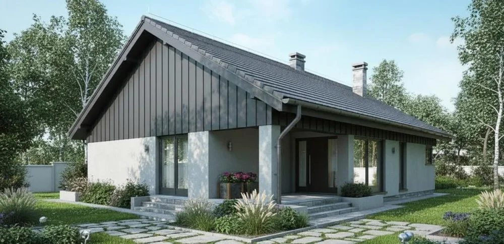 Проект Одноэтажный дом 11 на 21, 154 м2