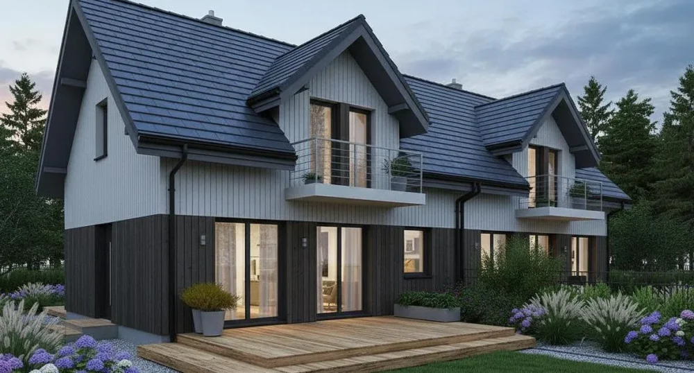 Проект Двухэтажный дом 18 на 8, 193 м2