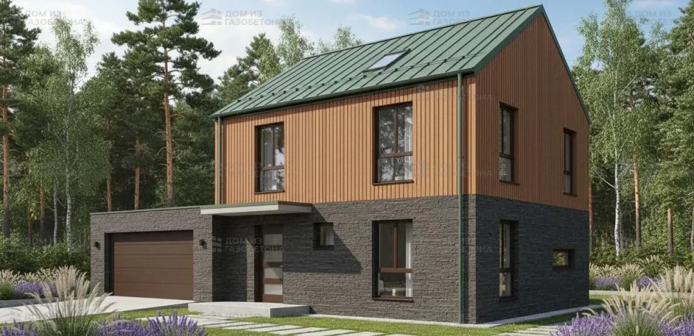 Проект Двухэтажный дом 12 на 11, 163 м2