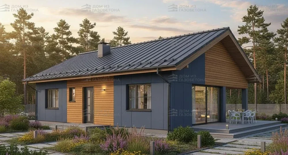 Проект Одноэтажный дом 10 на 18, 149 м2